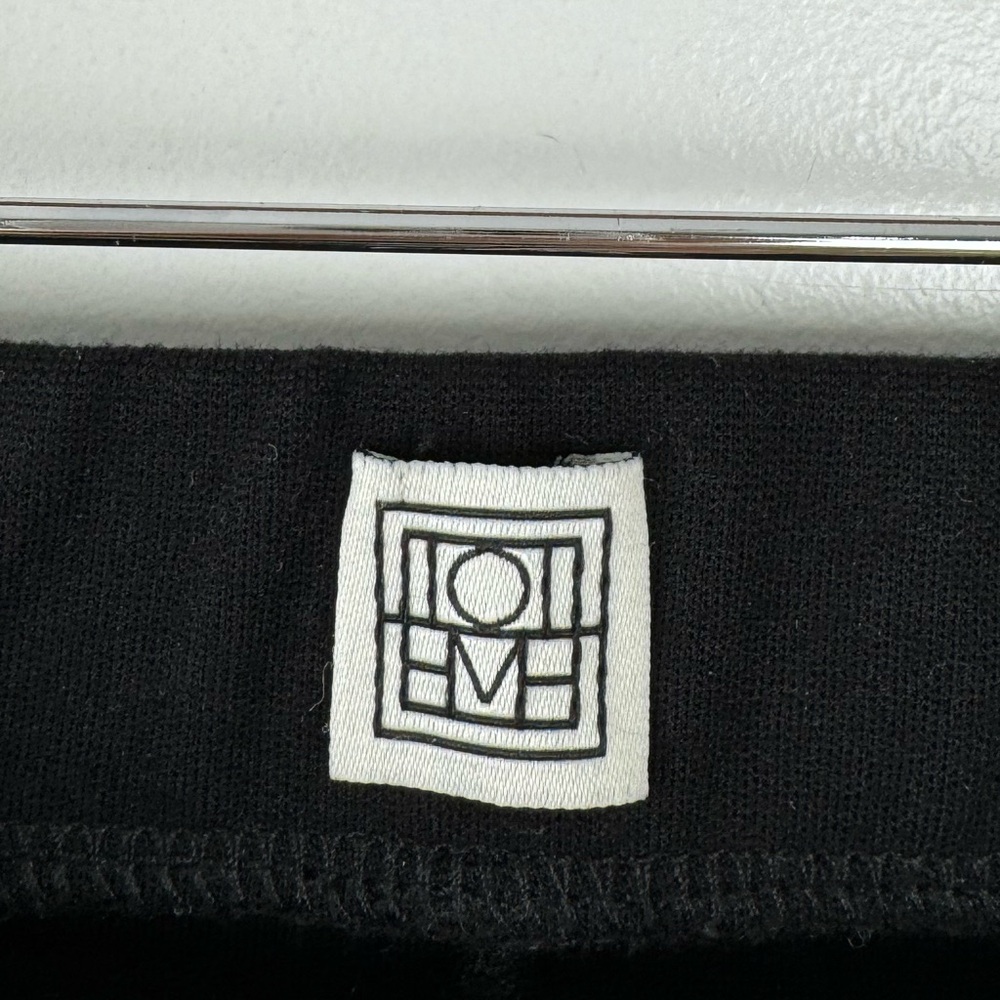 Toteme Black Slim Ankle Zip Ponte Pants - Picture 3 of 7